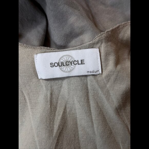 Soul Cycle Tank Top Medium Womens Beige Gray Ombre Scoop Neck Cycling - Picture 6 of 7